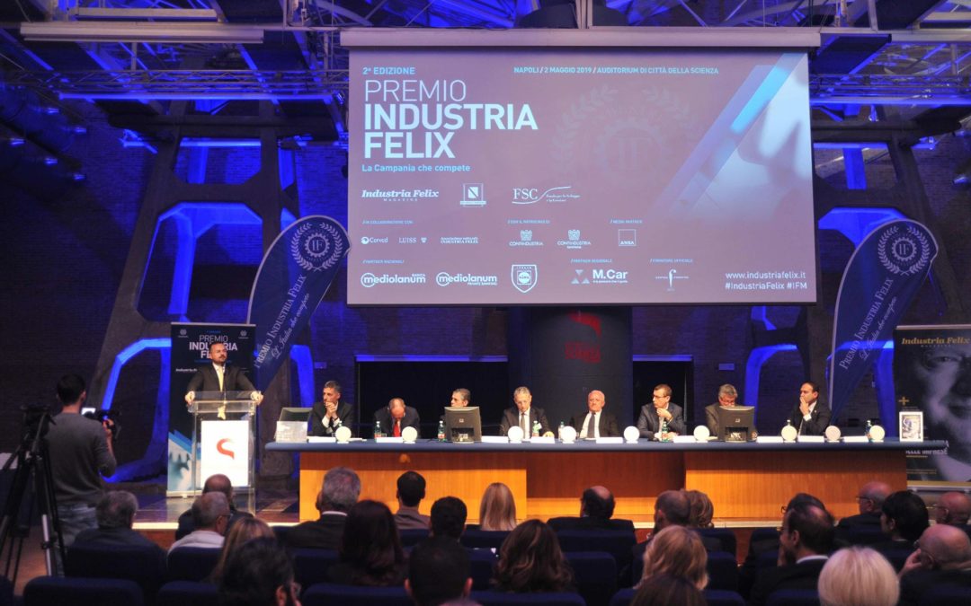 Il tavolo dei relatori di Industria Felix 2019 a Napoli